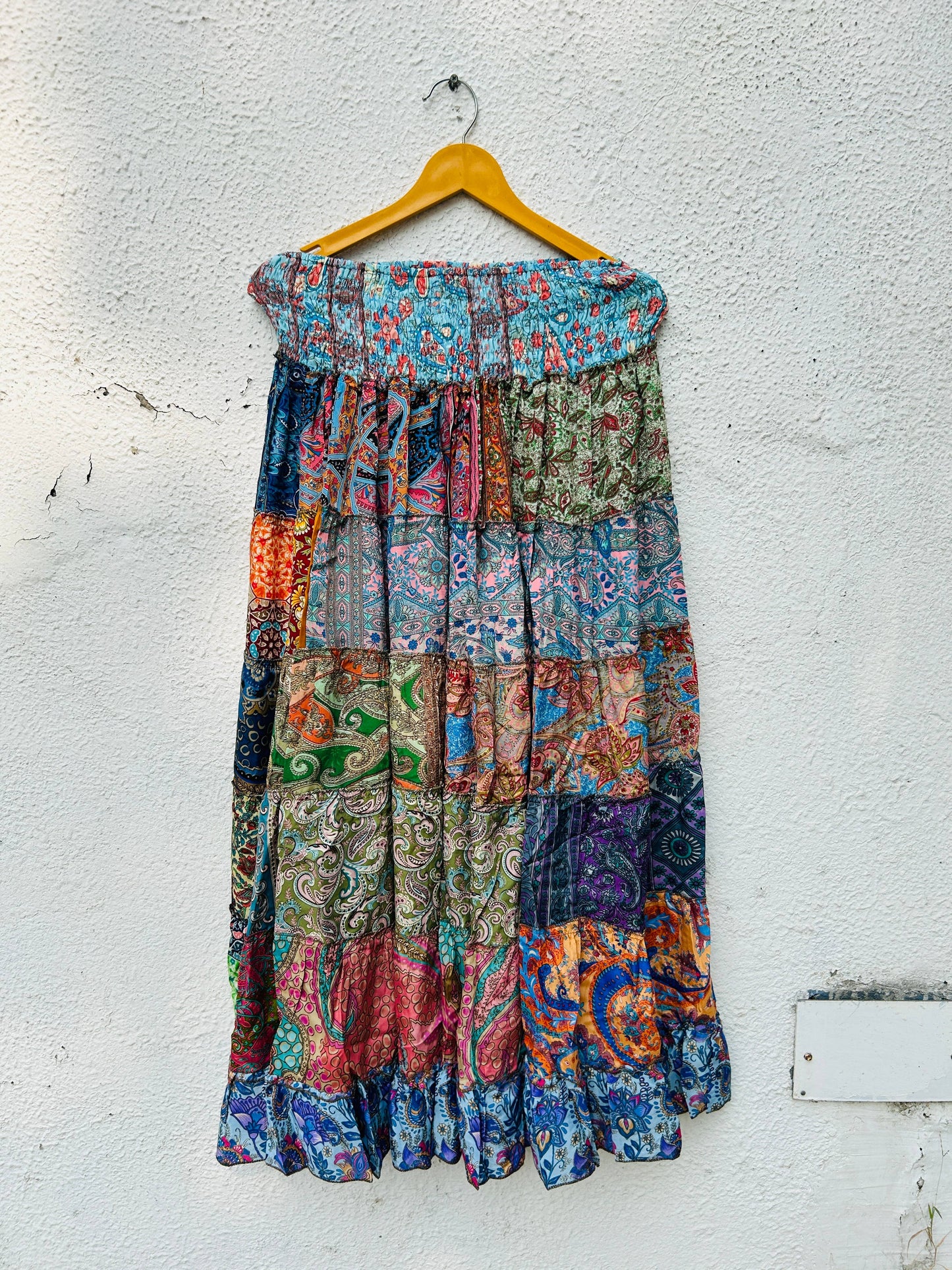 Recycled Vintage Silk Sari Silk- O/S