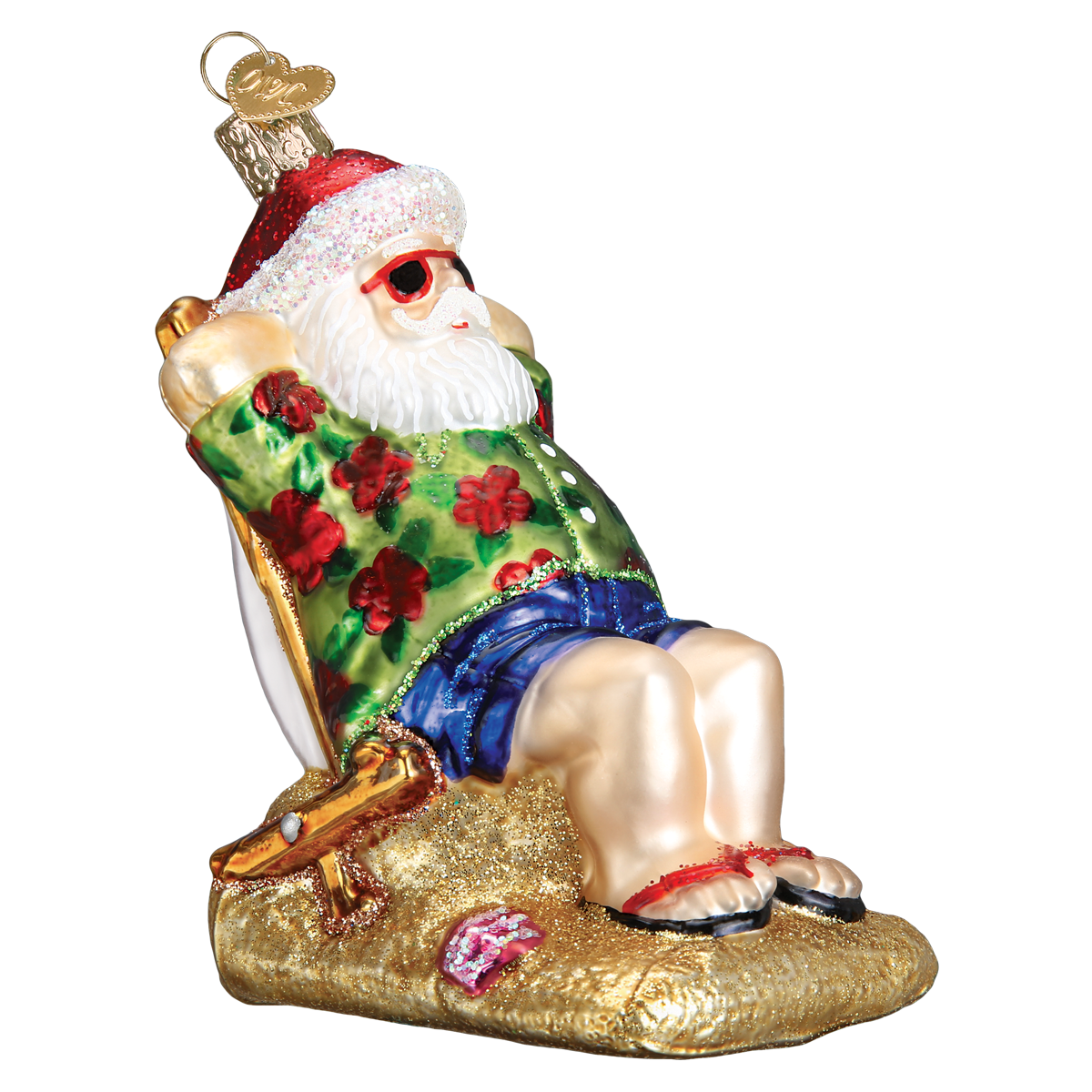 Ornament - Sunning Santa