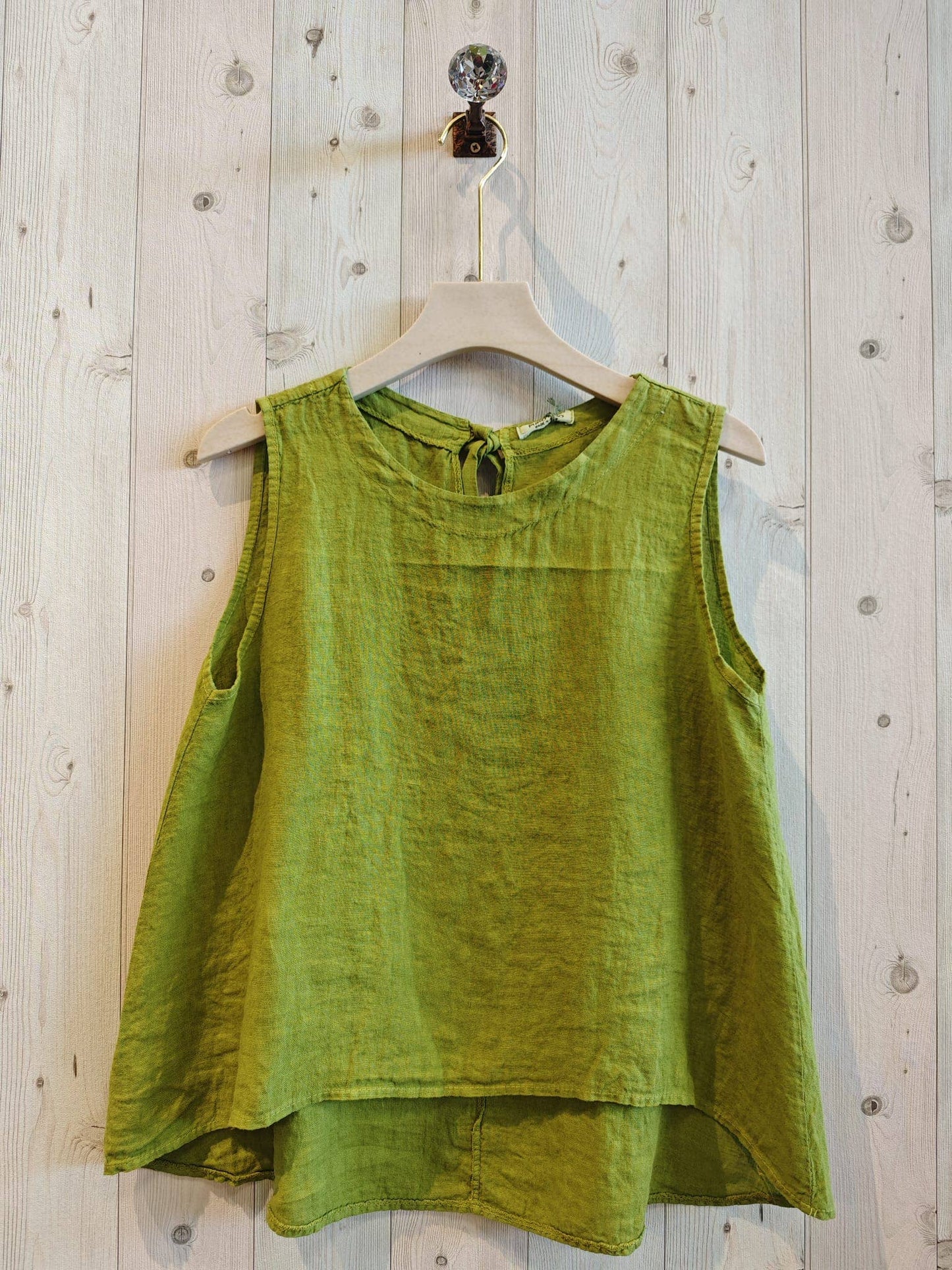 Tank - Linen Ribbon Sisa Sleeve