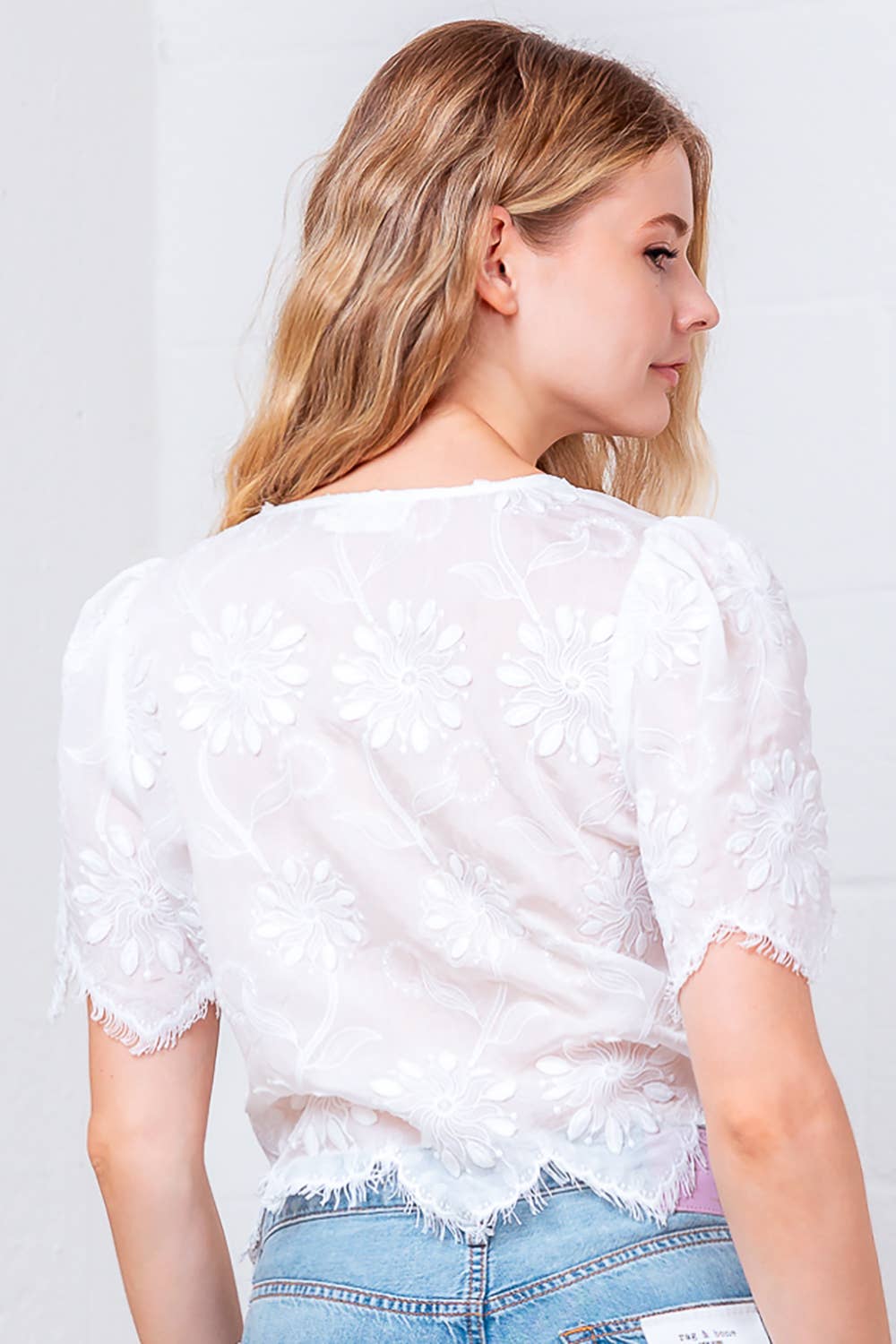 Top -Lace Tie Front