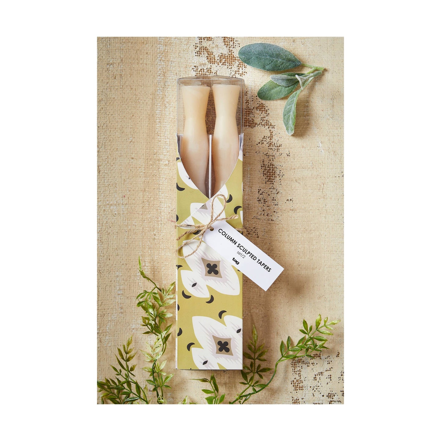 Tapered Candles - Column Sculpted Paraffin Wax