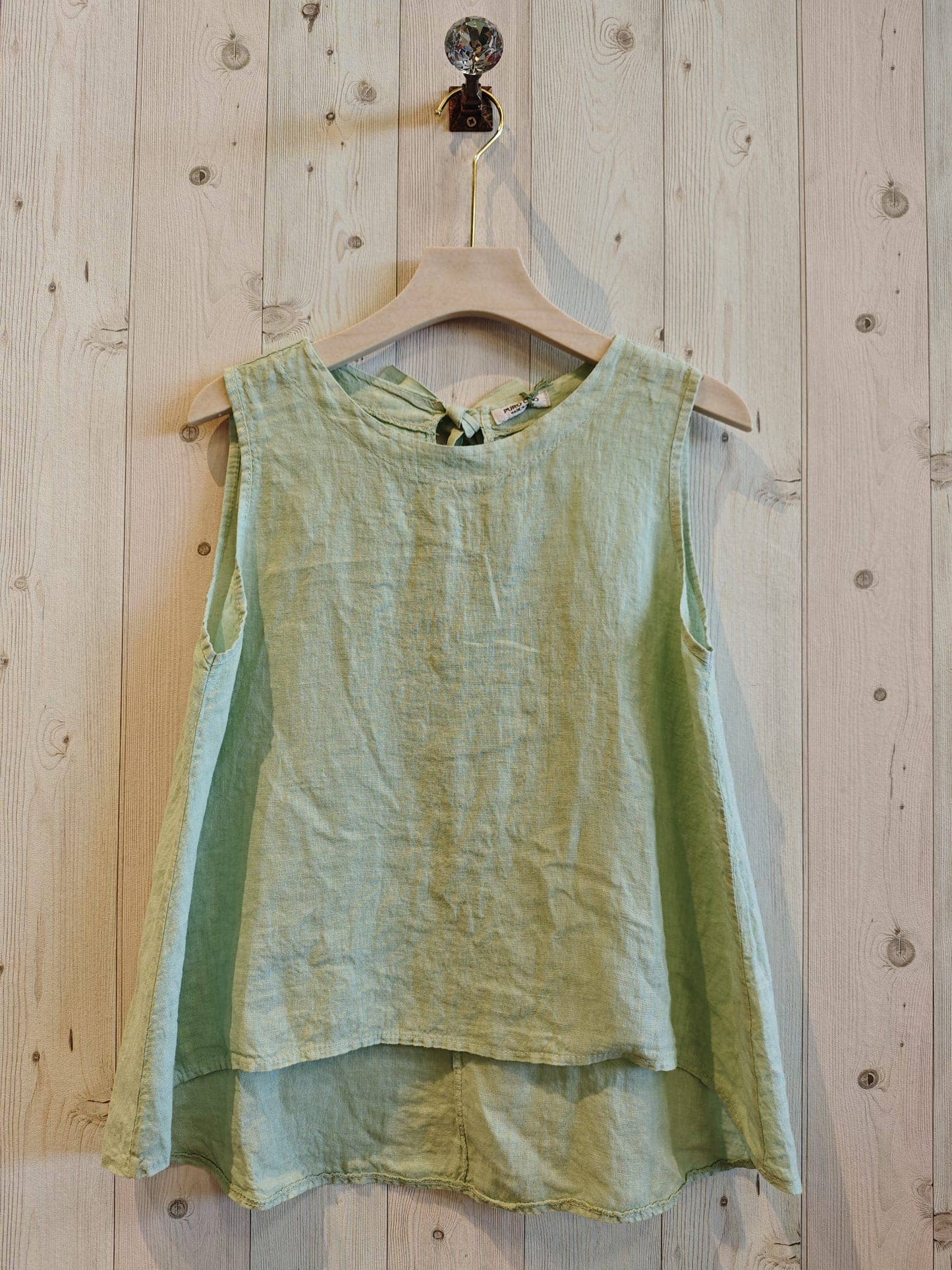 Tank - Linen Ribbon Sisa Sleeve