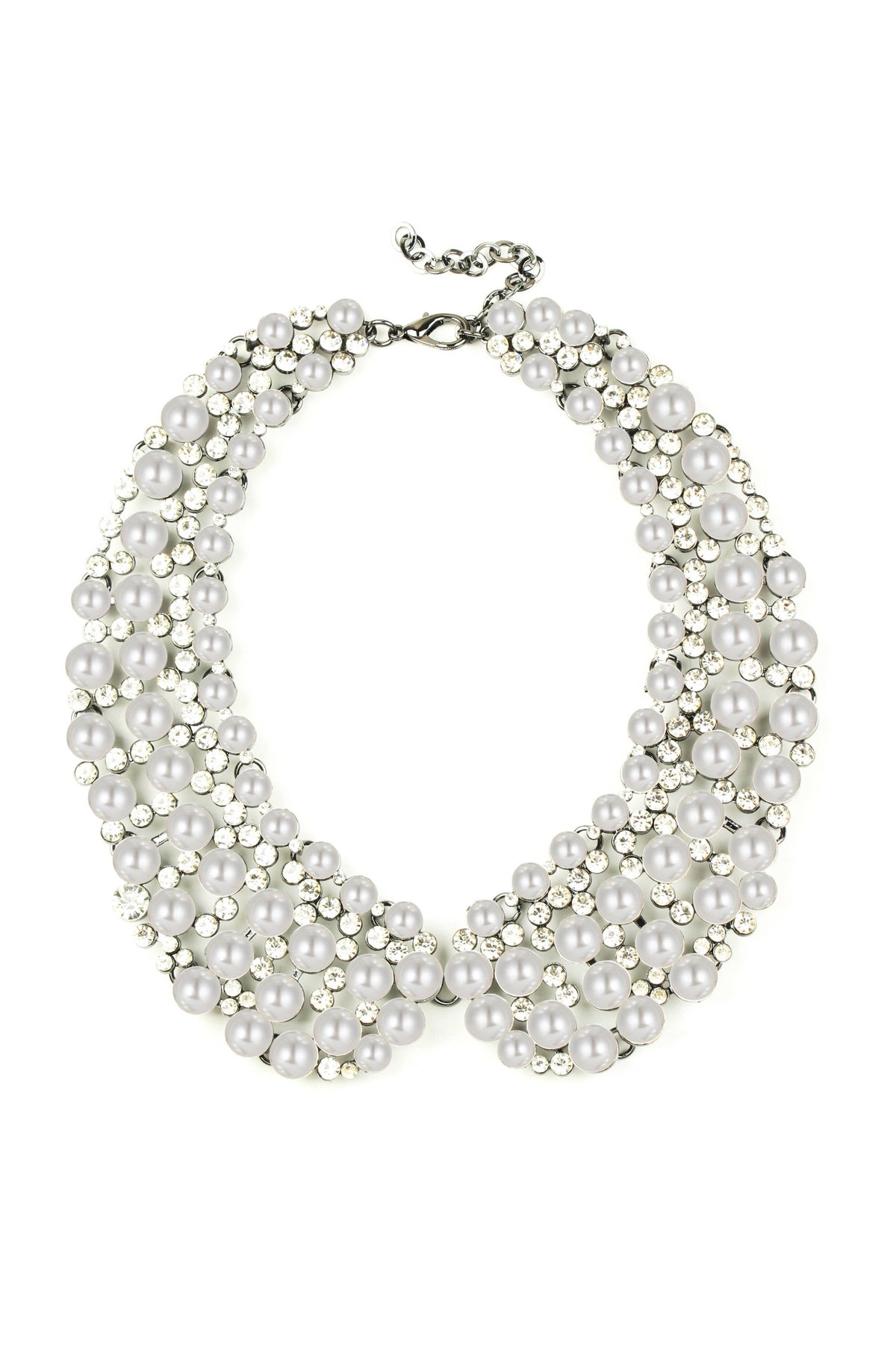Necklace - Statement, Diana Collar, White