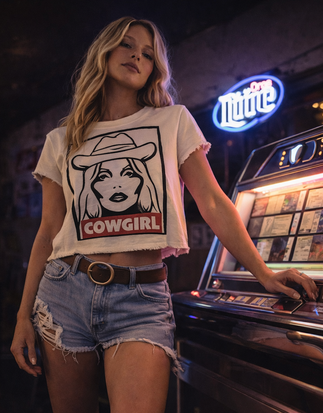 Cropped  T-shirt - Cowgirl 90's