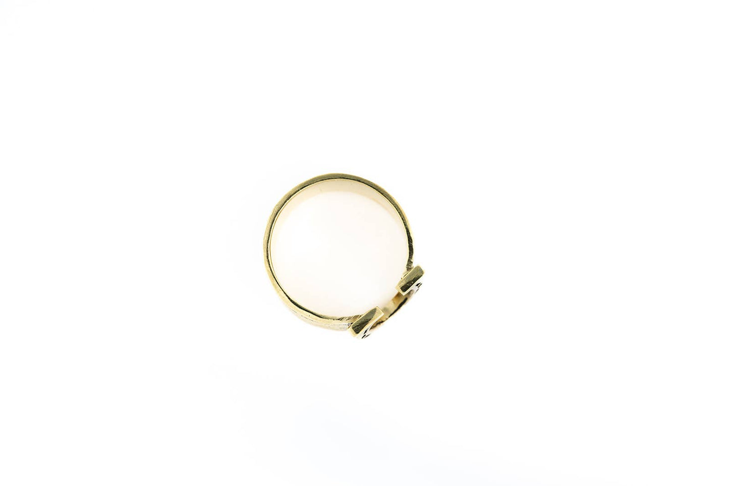 Bandana Slide Ring - Horseshoe Brass