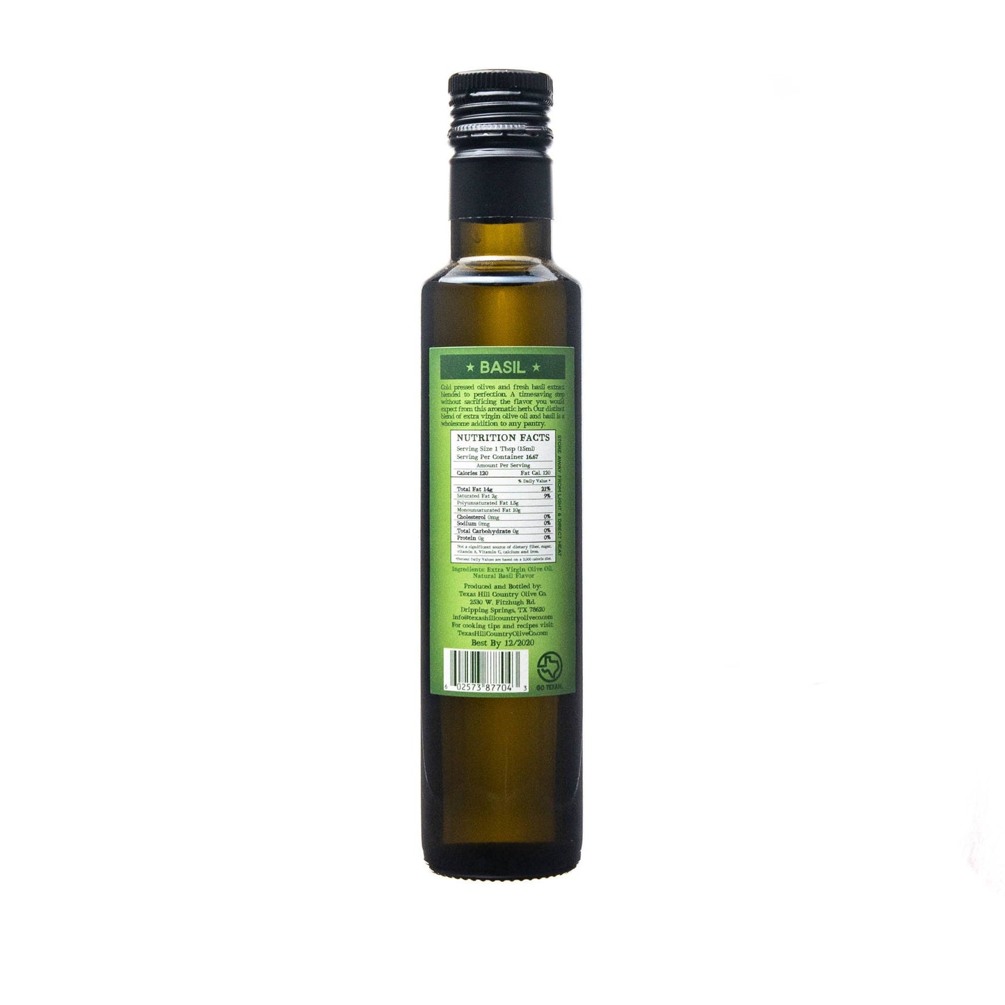 Olive Oil- Basil Infused - 250ml