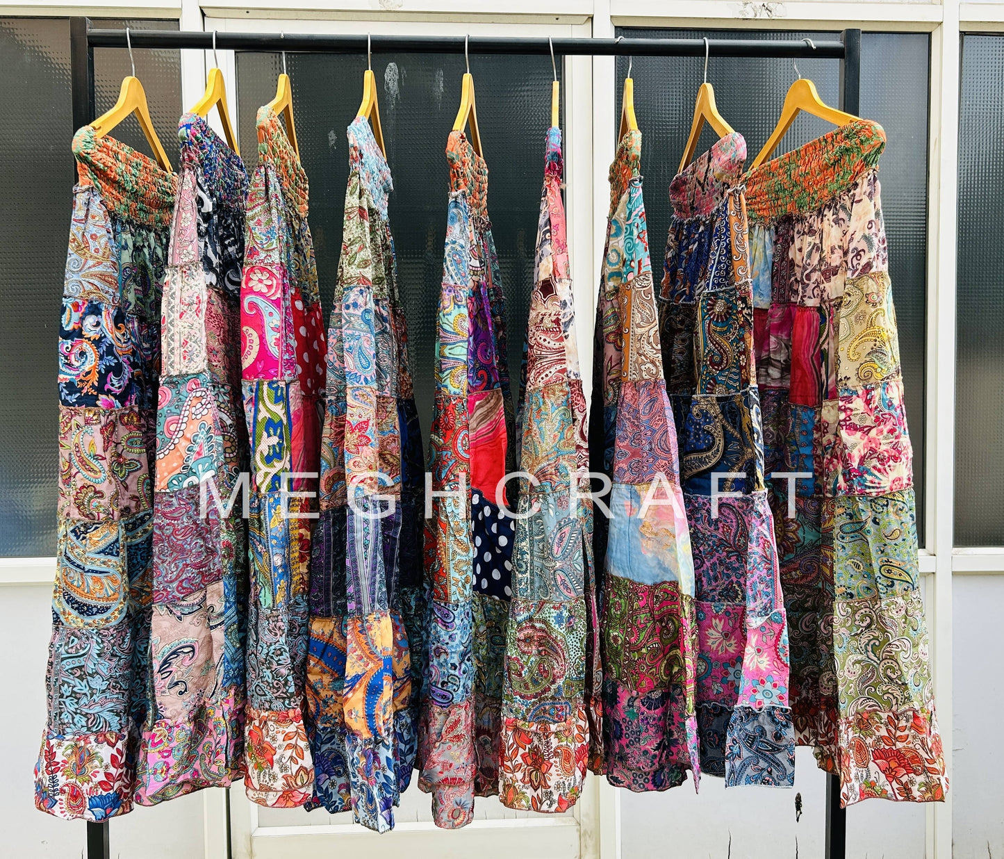 Recycled Vintage Silk Sari Silk- O/S