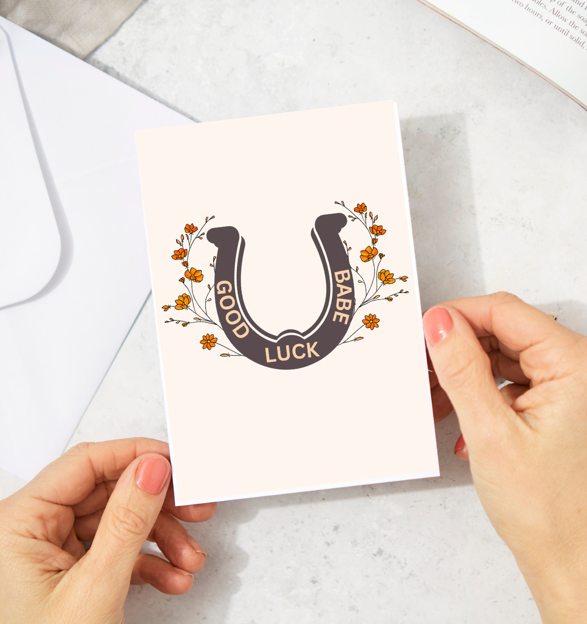 Greeting Card- Good Luck Babe