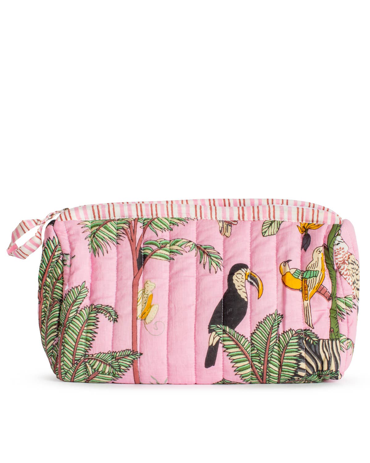 Liana Quilted Cosmetic   Pink/Multi   10x6x5