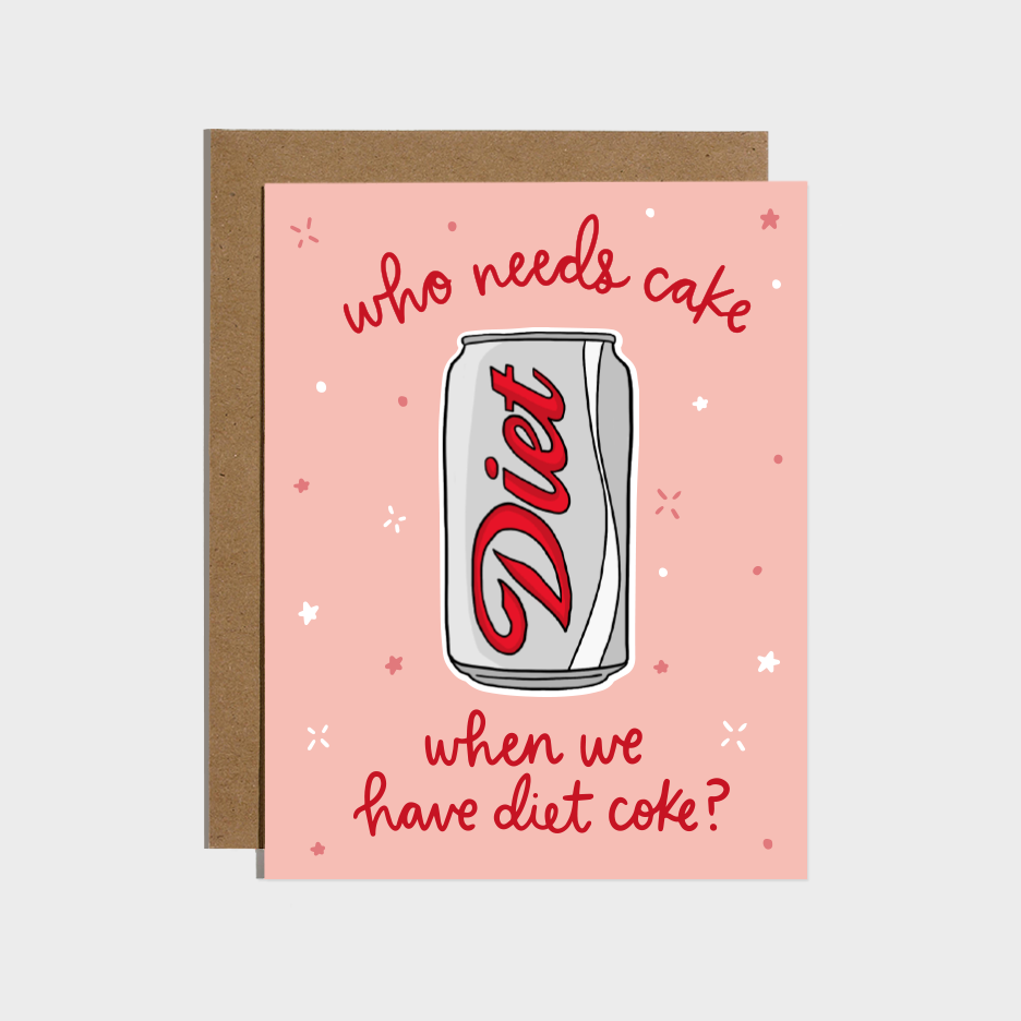 Card- Diet Soda Sticker