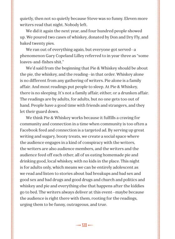 Book- Pie & Whiskey: Writers Under the Influence of Butter & Booze