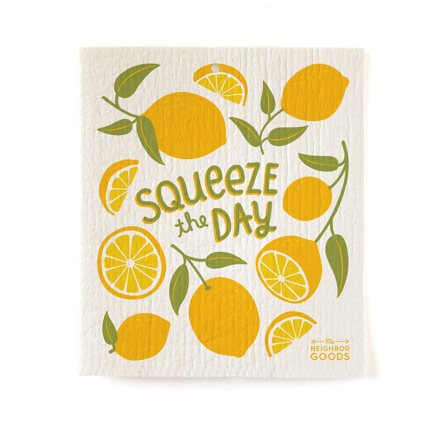 Tea Towel + Sponge Cloth Set- Lemon