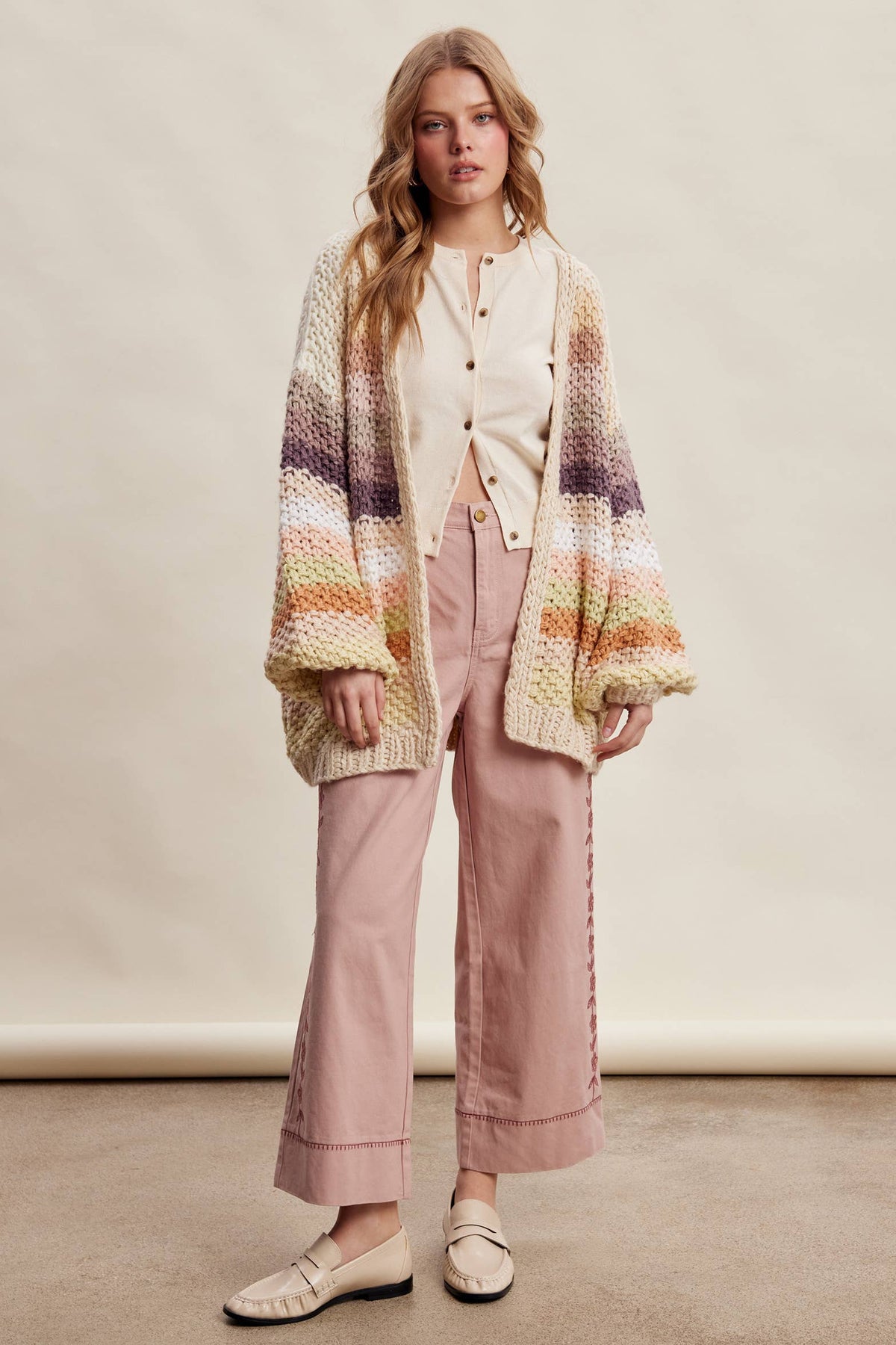 Sweater - Rainbow Hand-Crochet
