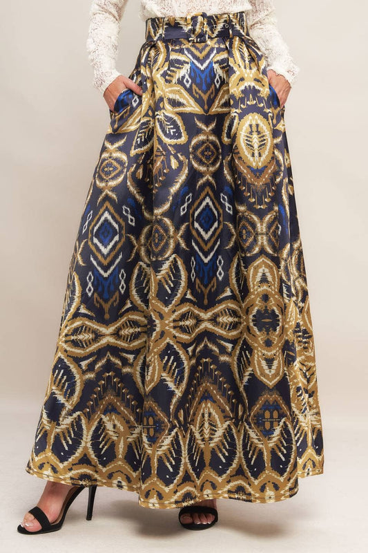 Maxi Skirt- Abstract
