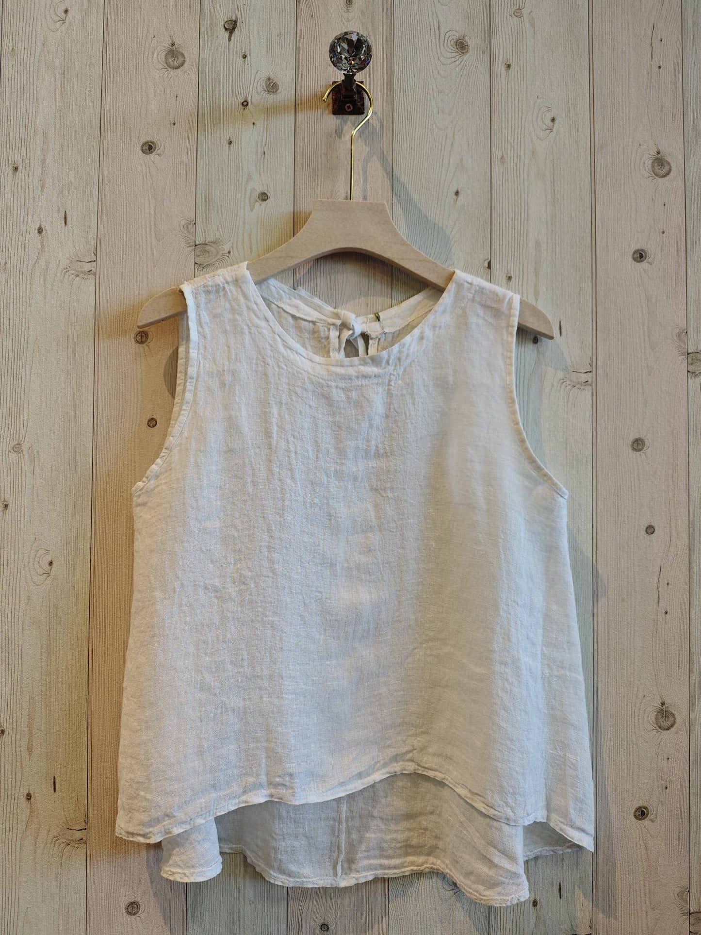 Tank - Linen Ribbon Sisa Sleeve