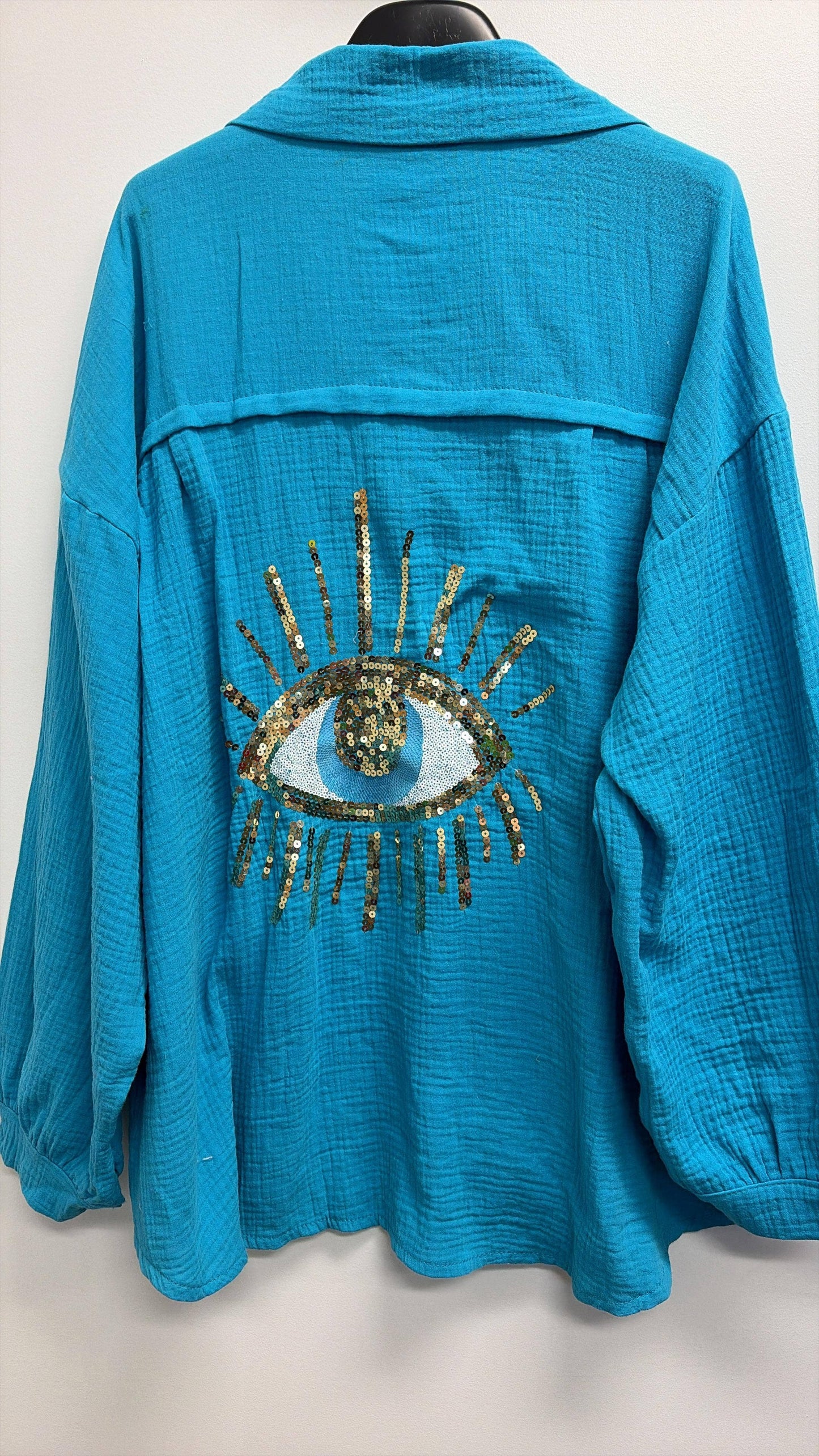 Shirt- Italian Turquoise Evil Eye