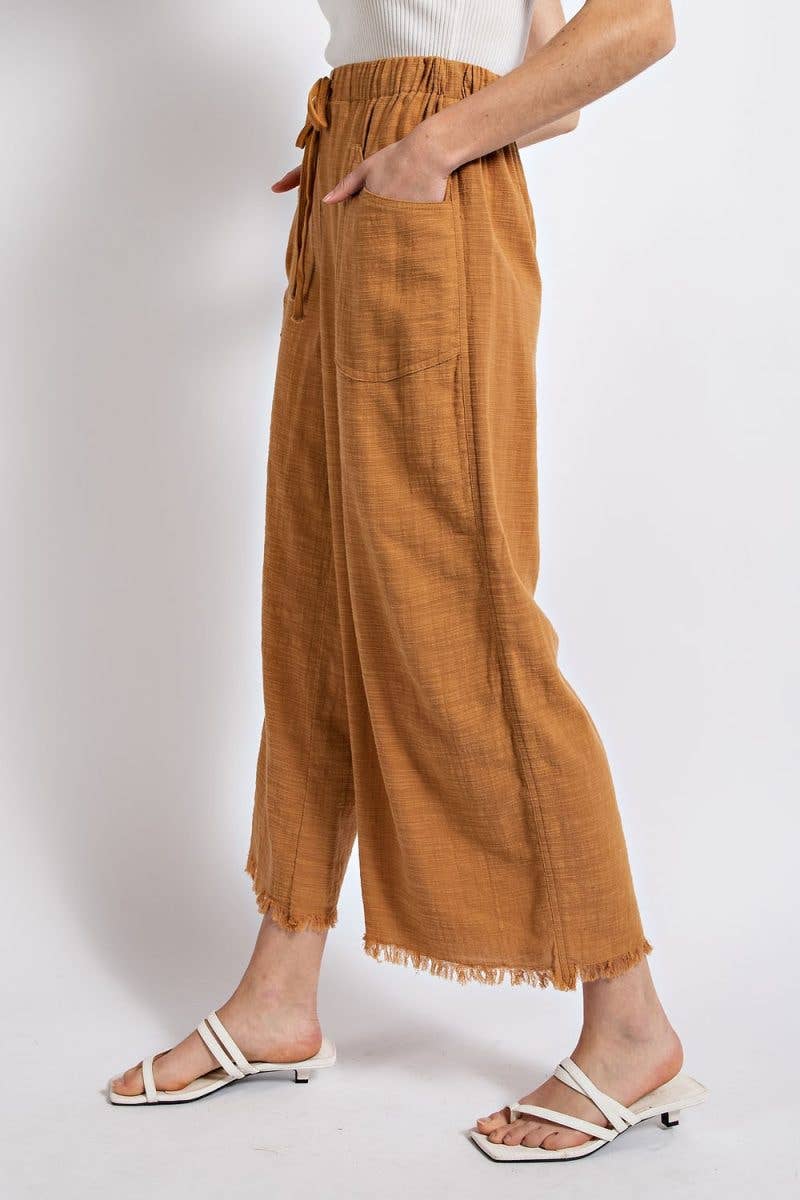 Pants- Frayed Wide Leg