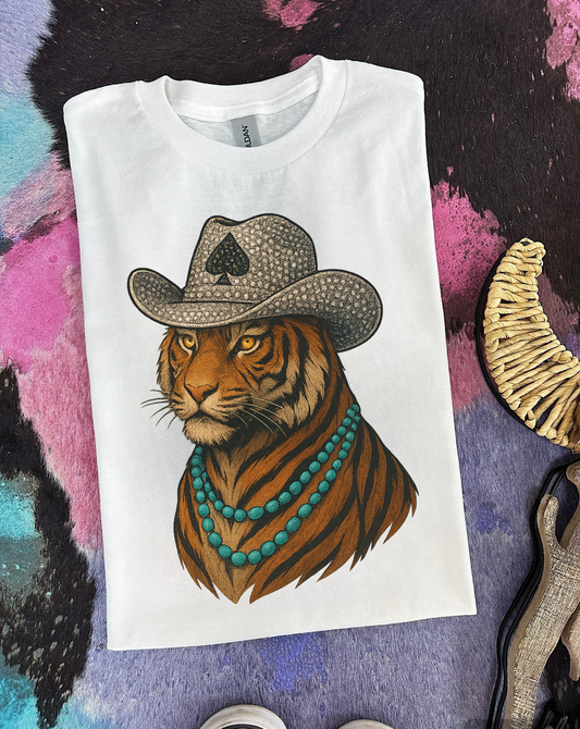 T-Shirt - Tiger Cowboy