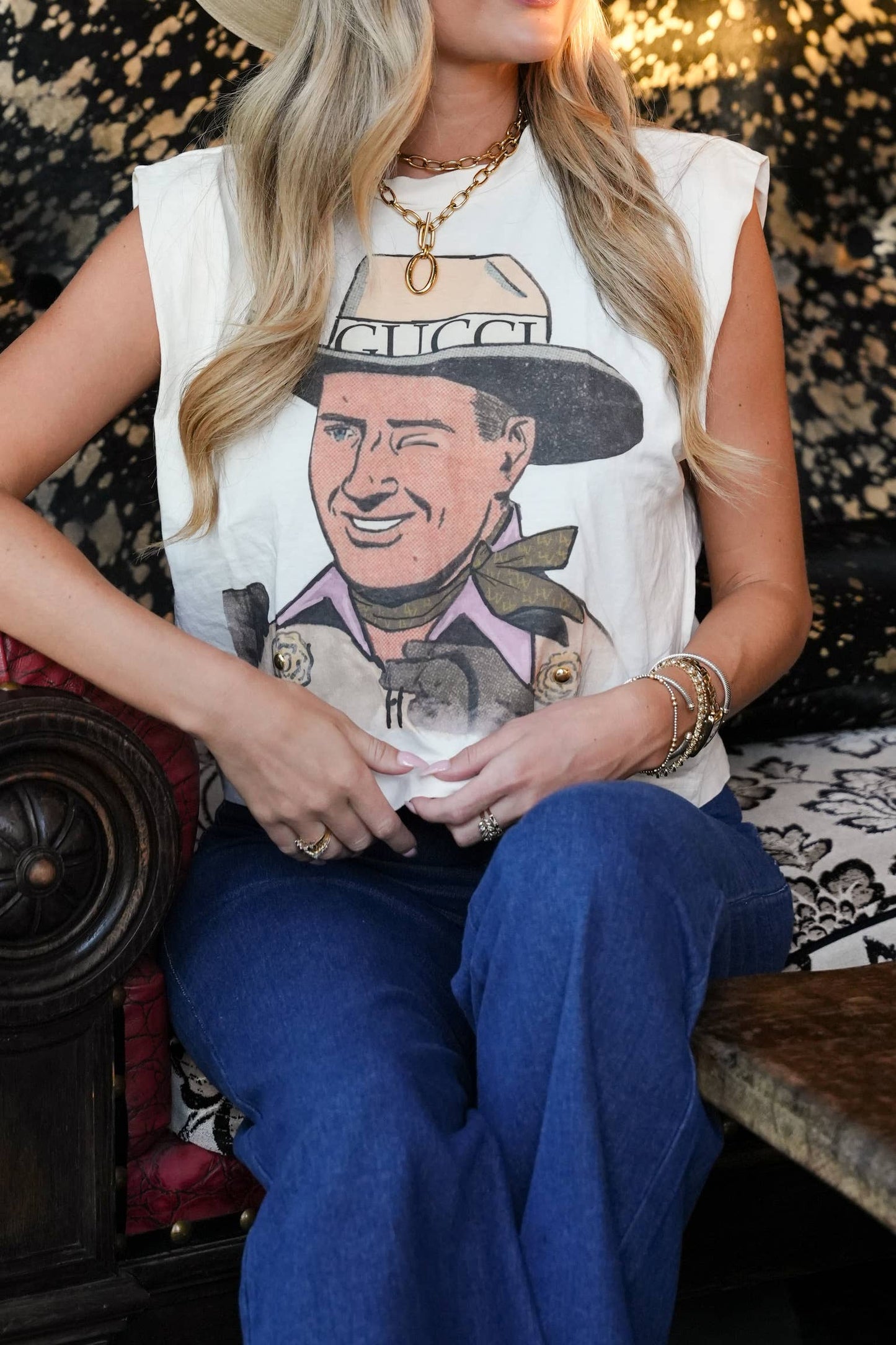 Crop T-shirt - Designer Cowboy