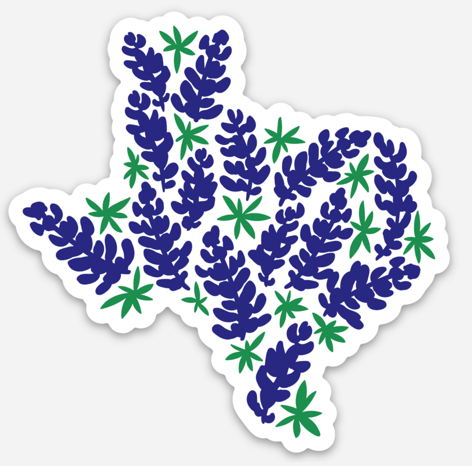 Sticker- Texas State Bluebonnet