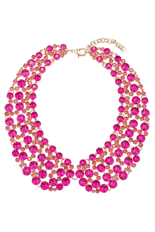 Necklace - Diana Collar - Pink