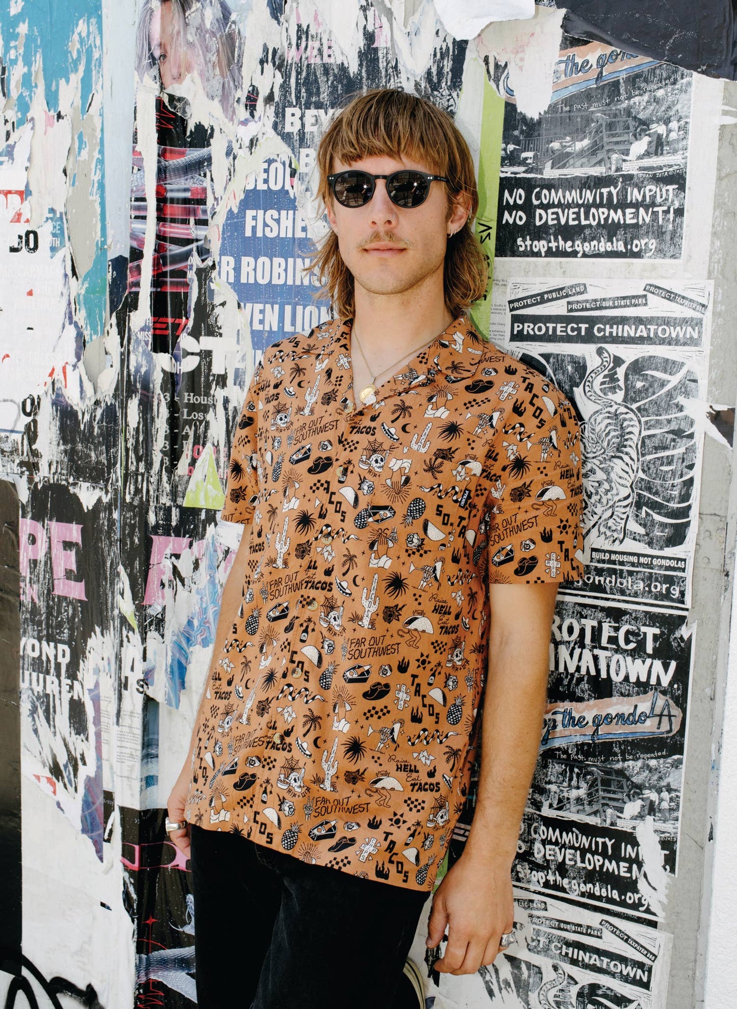 Raise Hell Eat Tacos Button Up Shirt