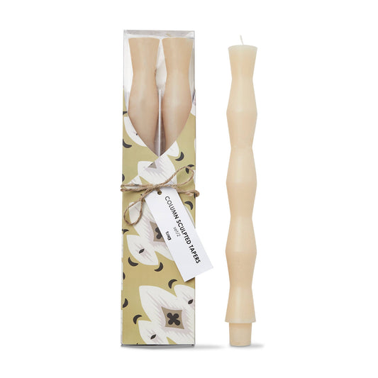 Tapered Candles - Column Sculpted Paraffin Wax