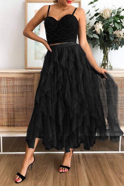 Skirt- A-Line Long Tulle