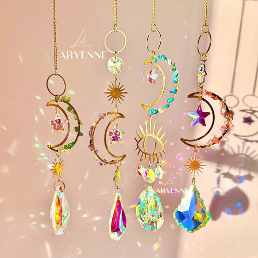 Crystal Moon Suncatcher