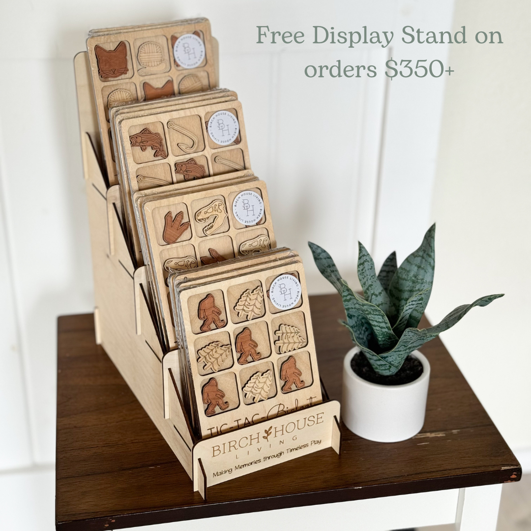 State Memory Matching Game - Wood Memory Game