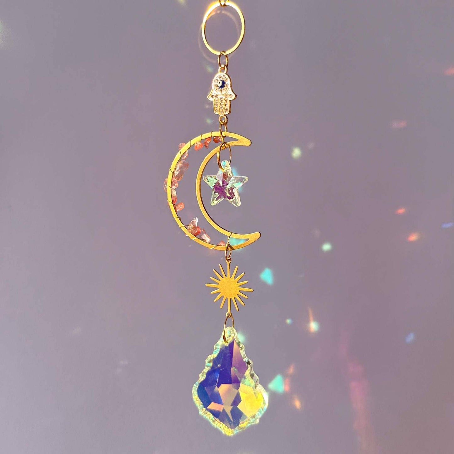 Crystal Moon Suncatcher