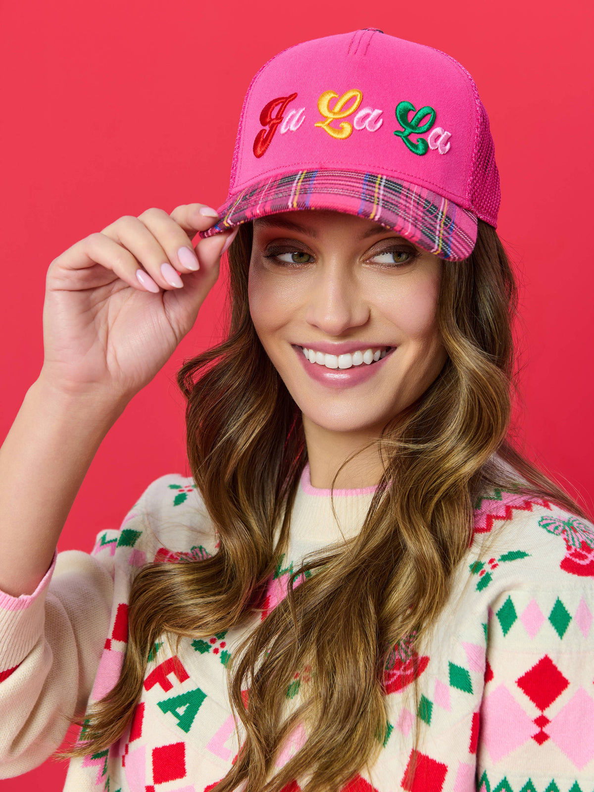 Trucker Hat - Fa La La, Pink