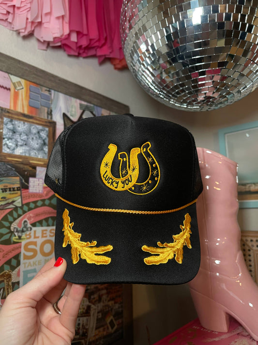 Hat - Lucky You Embroidered