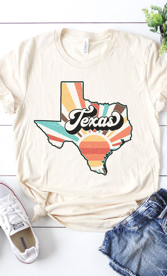 Texas Retro State Graphic Tee