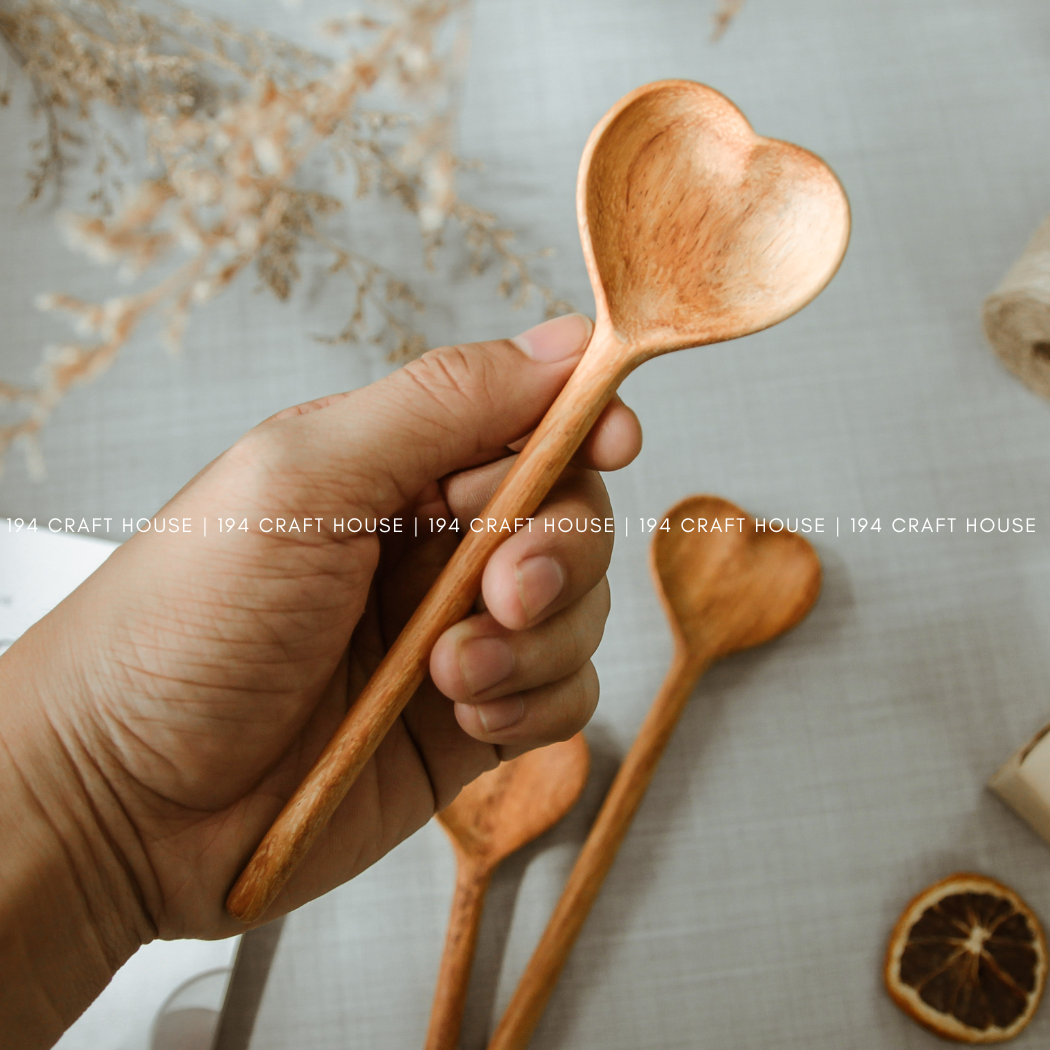 Spoon- Large Wooden Heart Shaped