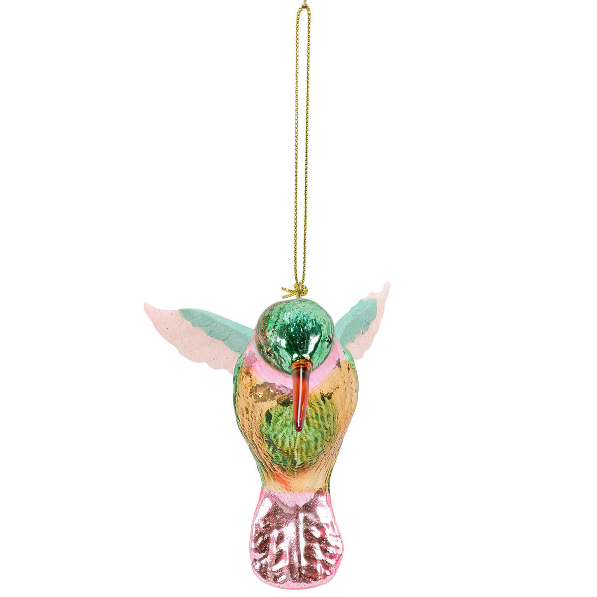 Ornament - Glass Hummingbird