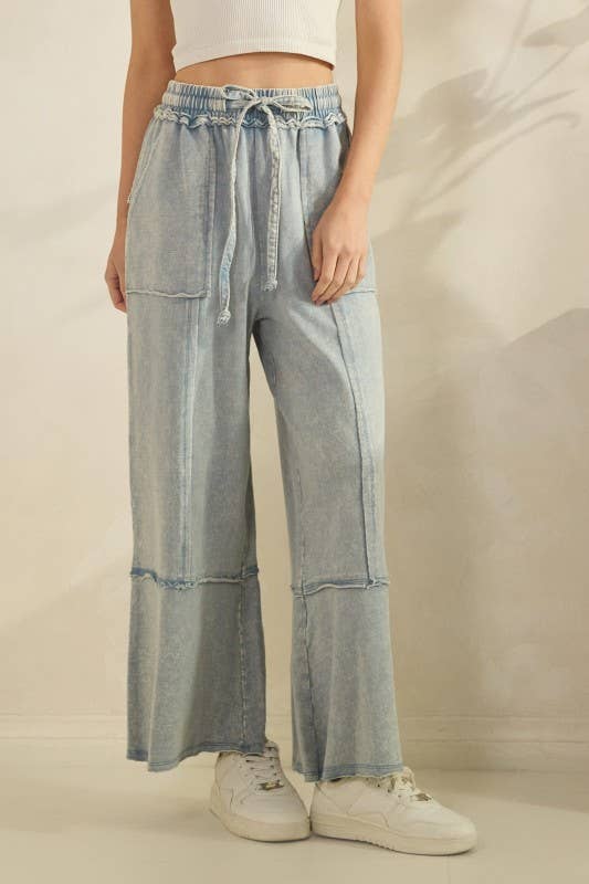 Pants- Knit Mineral Washed Terry
