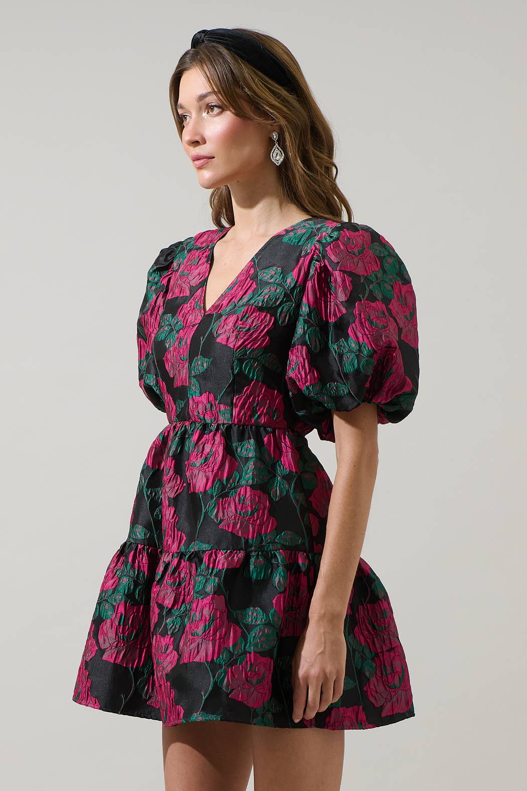 Dress - Noemie Jacquard May Tiered