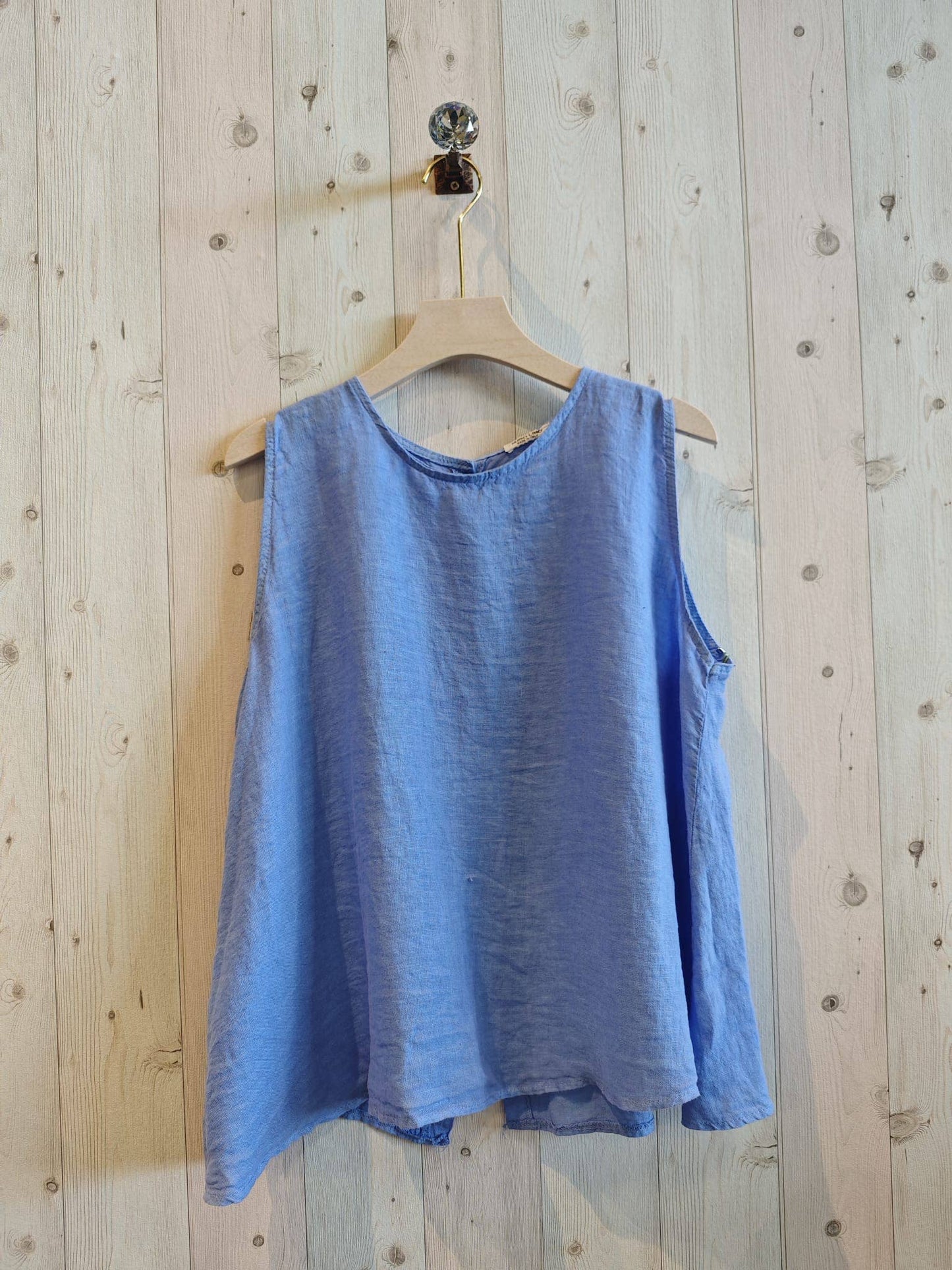 Tank - Sleeveless Button Down Linen