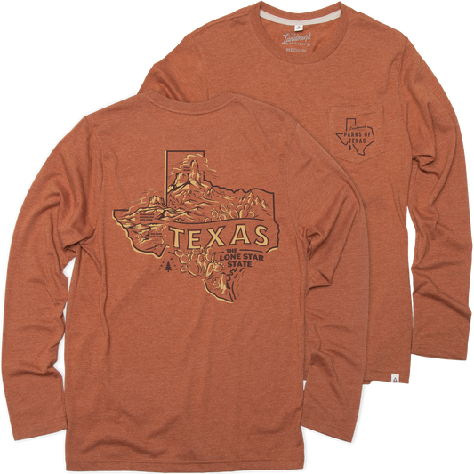 OEH T-Shirt - Explore Texas Long Sleeve Pocket