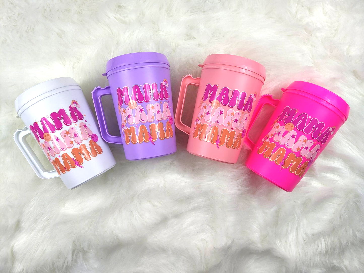 Retro Star Stacked MAMA HIP SIPS Mega Mug 34oz