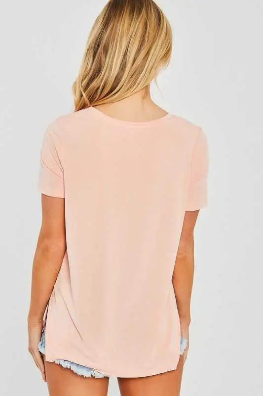 T-Shirt - Boat Neck Solid Jersey