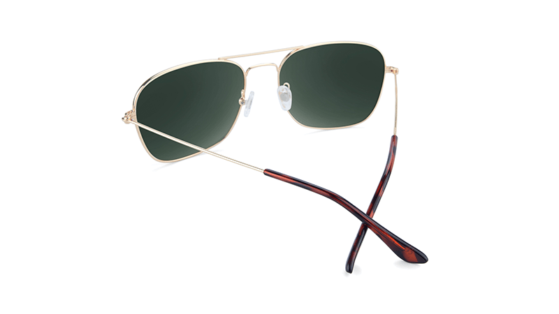 Sunglasses by Knockaround - Mount Evans - Gold / Aviator Green