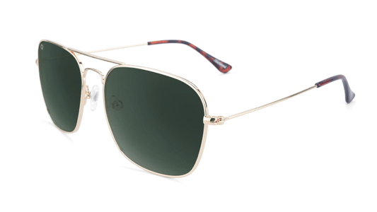 Sunglasses by Knockaround - Mount Evans - Gold / Aviator Green