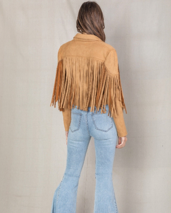 Suede Fringe Jacket