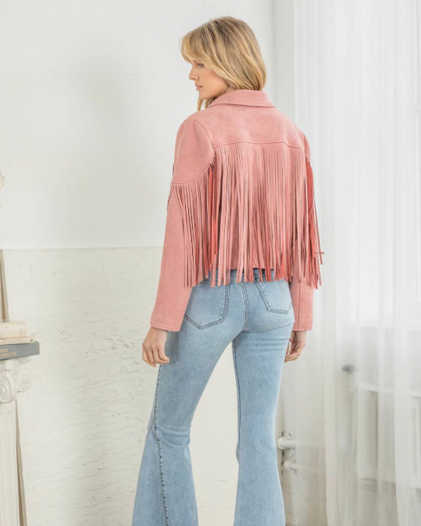 Suede Fringe Jacket